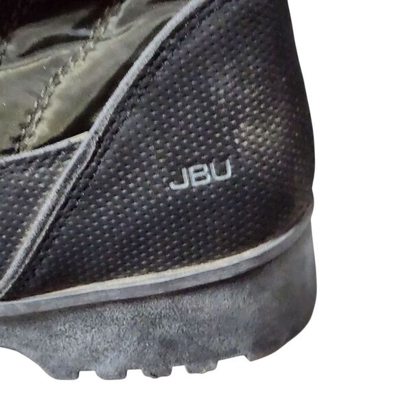 JBU Boots Womens 8.5 Green Snowbird Faux Fur Weather Ready Zip Ankle - Picture 3 of 7